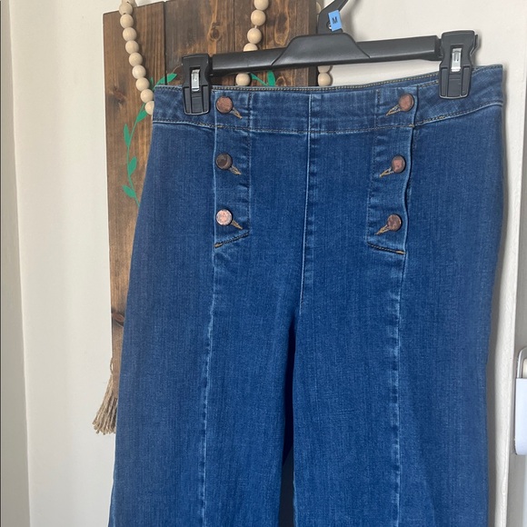 Boden The Helston Sailor Denim Jean Wide Leg Women’s Sz 4P - Picture 12 of 15